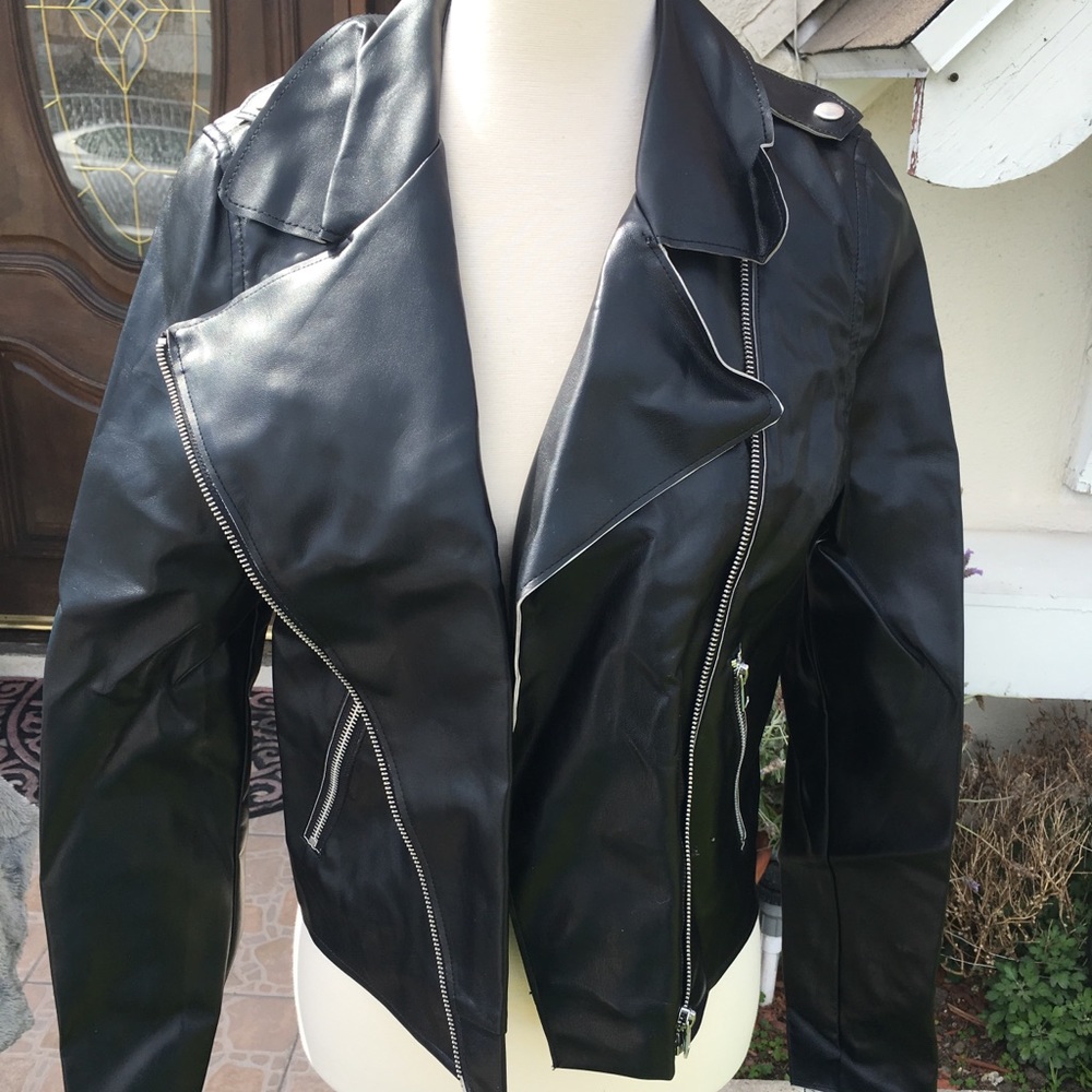 Saks 5th vegan leather jacket